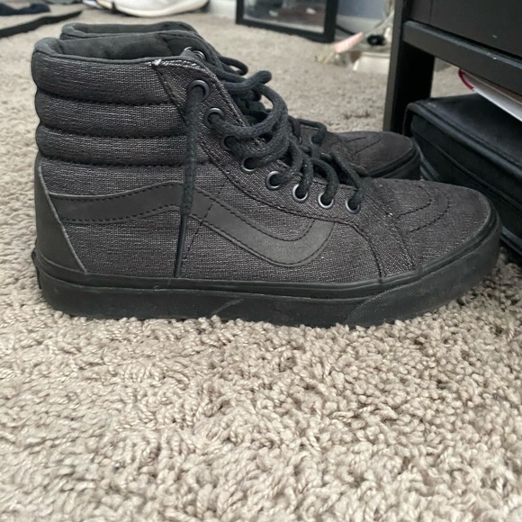 Vans CANVAS SK8-HI Size W 7.5 / M 6 Black - Picture 4 of 5